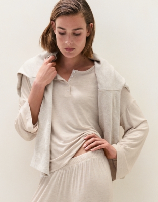 Jersey Super Soft Henley Pyjama Set