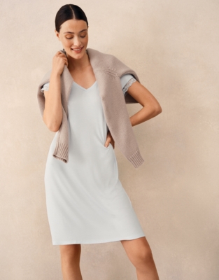 Jersey V-Neck Lace Trim Nightie