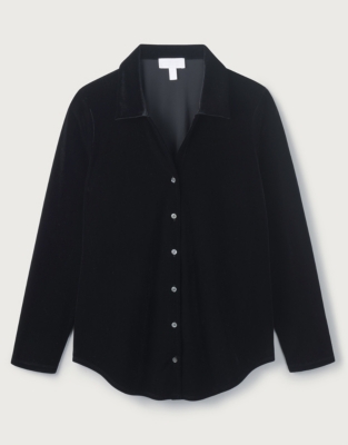 JerseyVelvet Shirt All Clothing Sale The White Company US
