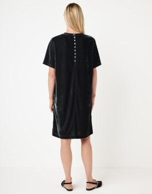 Jersey Velvet T-Shirt Dress