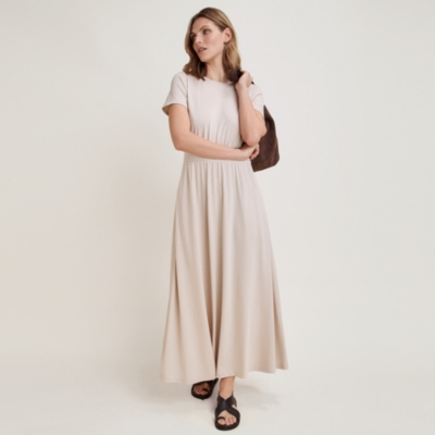 Jersey Waisted Midi T-Shirt Dress
