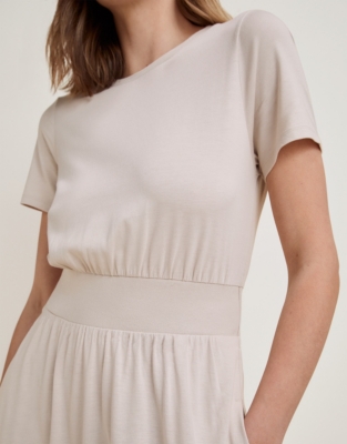 Jersey Waisted Midi T-Shirt Dress