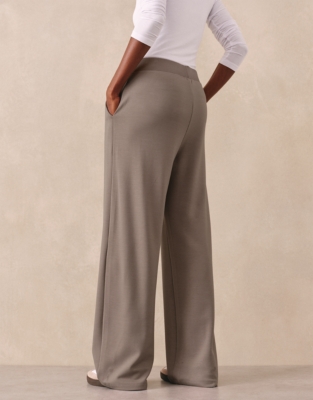 Jersey Wide Leg Trouser