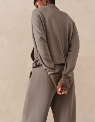 Jersey Wide Leg Trouser
