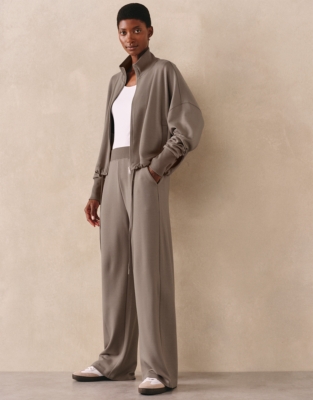 Jersey Wide Leg Trouser