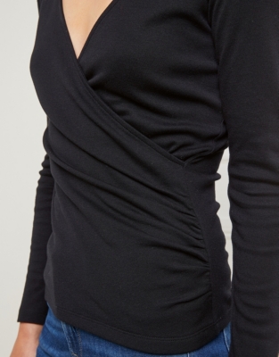 Jersey Wrap Top Clothing Sale The White Company UK