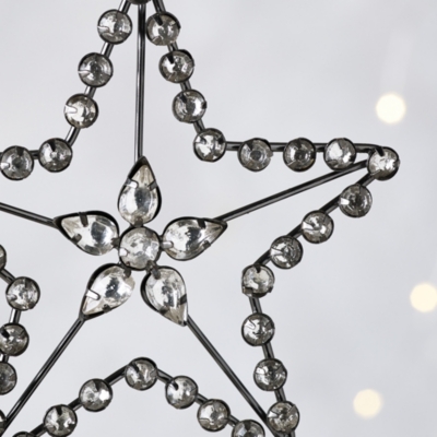 Jewelled Large Star Christmas Decoration Home Decor The White