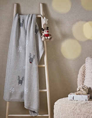 Jingles Intarsia Blanket