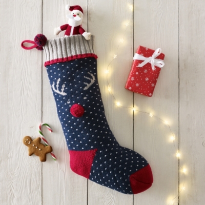 Jingles Knitted Christmas Stocking