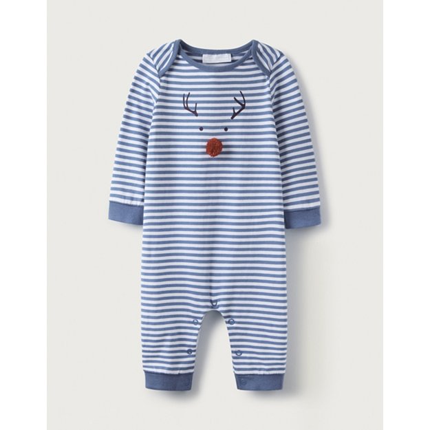 Jingles Pom-Pom Sleepsuit | Baby Sleepsuits | The  White Company