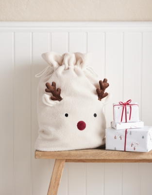 Jingles Reindeer Borg Christmas Sack