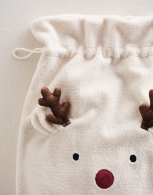 Jingles Reindeer Borg Christmas Sack