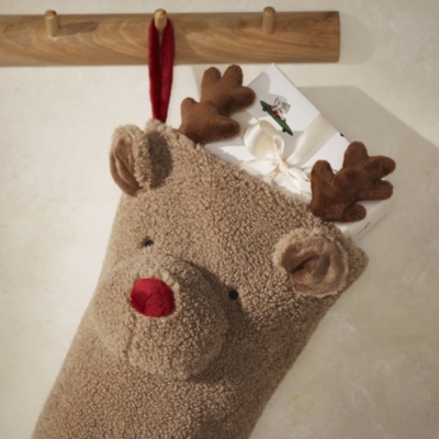 Jingles Reindeer Borg Stocking