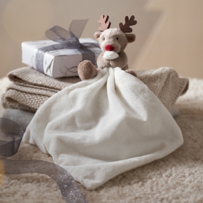 White company monkey store comforter