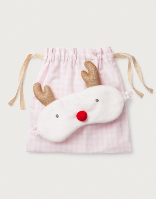 Jingles Reindeer Eye Mask With Bag