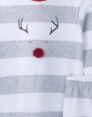 White company best sale reindeer pyjamas