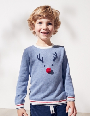 Jingles Reindeer Sweater (18mths6yrs) Children's Clothing Sale The White Company US