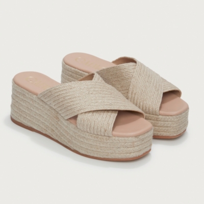 Jute Flatform Wedge Espadrille Sandal