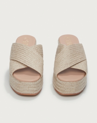 Jute Flatform Wedge Espadrille Sandal