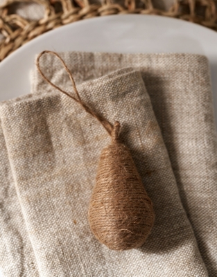 Jute Pear Decoration