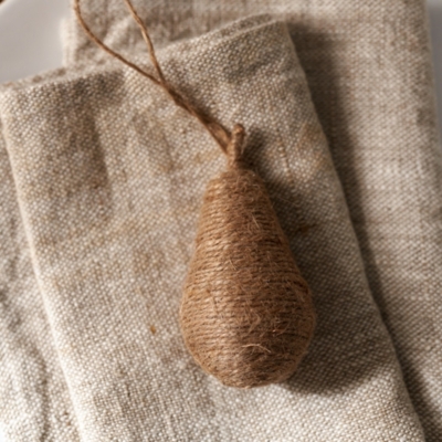 Jute Pear Decoration