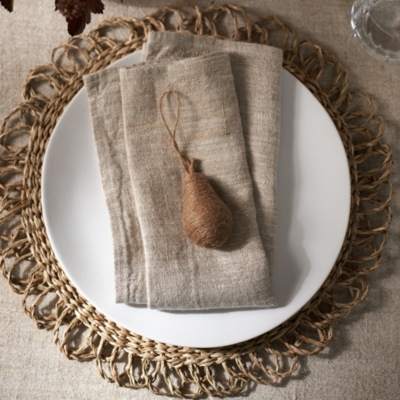 Jute Pear Decoration