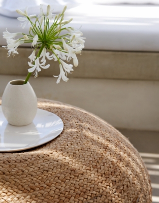 Jute Pouffe