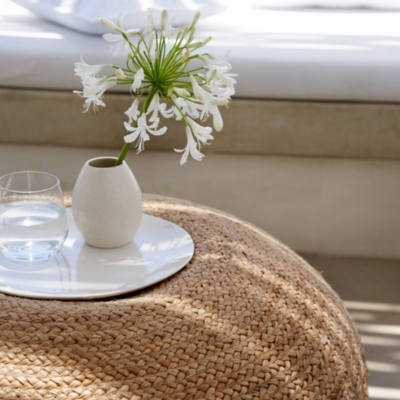 Jute Pouffe Furniture Sale The White Company UK
