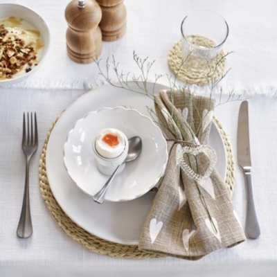 Jute Woven Coasters Set of 4 Table Linen & Accessories The White