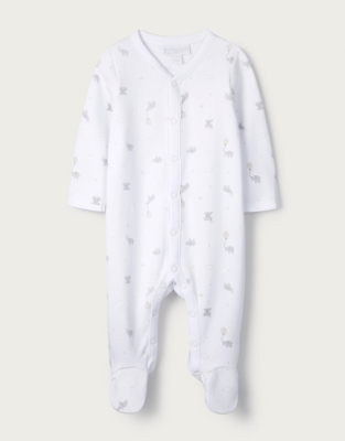 white toweling baby grows
