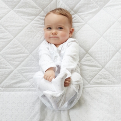 Kimbo Sheering Sleepsuit Baby & Children's Sale The White Company UK