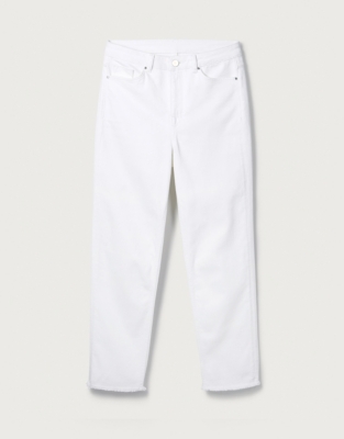 Kingston Frayed Crop Jeans Clothing Sale The White Company UK