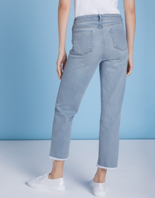 Kingston Straight Leg Cropped Jeans Clothing Sale The White Company UK
