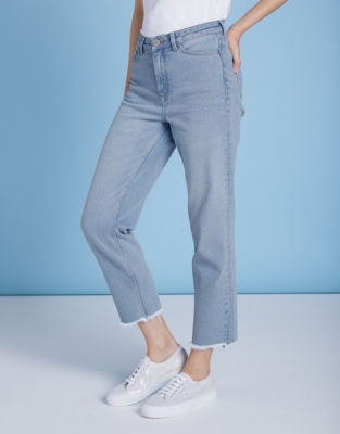 Kingston Straight Leg Cropped Jeans Clothing Sale The White Company UK