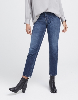 Kingston Straight Leg Cropped Jeans Clothing Sale The White Company UK