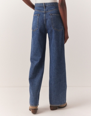 Kingston Wide Leg Jeans Trousers & Leggings The White Company UK