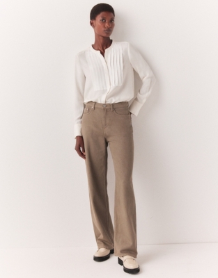 Kingston Wide Leg Jeans Jeans The White Company UK