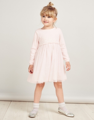 Knit & Tulle Dress (16yrs) Girls' Clothing The White Company US