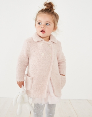 Knitted Double-Breasted Coat | View All Baby | The White Company US