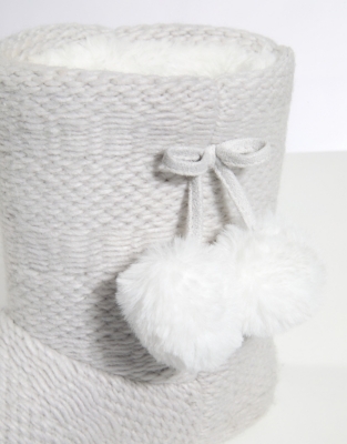 White company slipper on sale boots