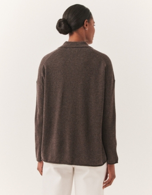 Knitted Shirt with Cashmere