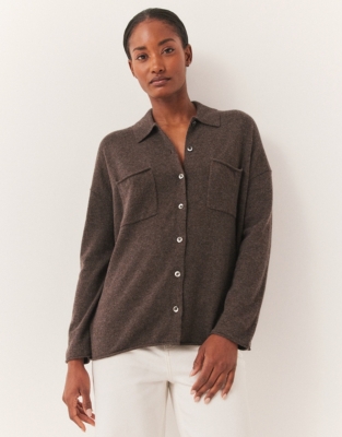 Knitted Shirt with Cashmere