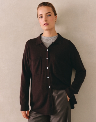 Knitted Shirt with Cashmere