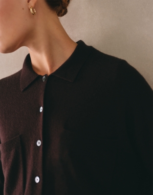 Knitted Shirt with Cashmere