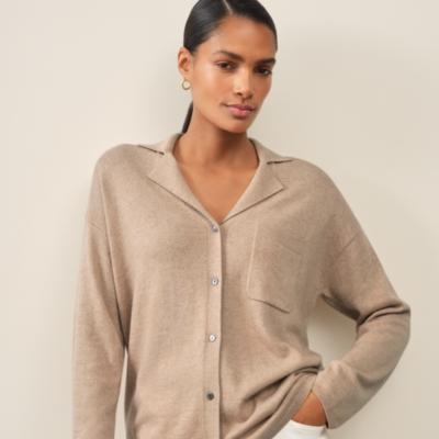 Knitted Shirt with Cashmere