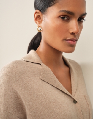 Knitted Shirt with Cashmere