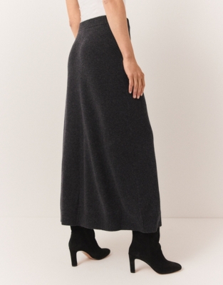 Knitted Skirt With Cashmere