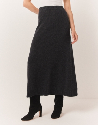 Knitted Skirt With Cashmere