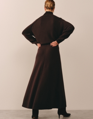 Knitted Skirt with Cashmere