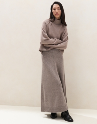 Knitted Skirt with Cashmere